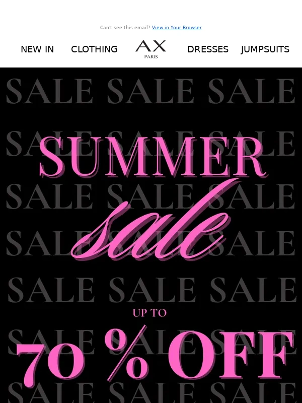 AX Paris - Sale: further reductions ?