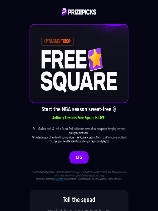 PrizePicks - Ant Man Free Square ?