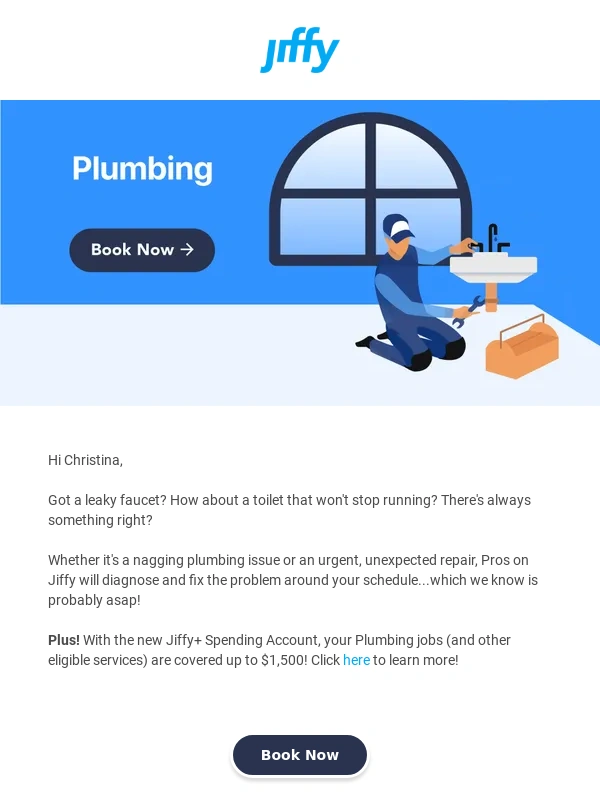 Jiffy - Plumbing issues can be draining