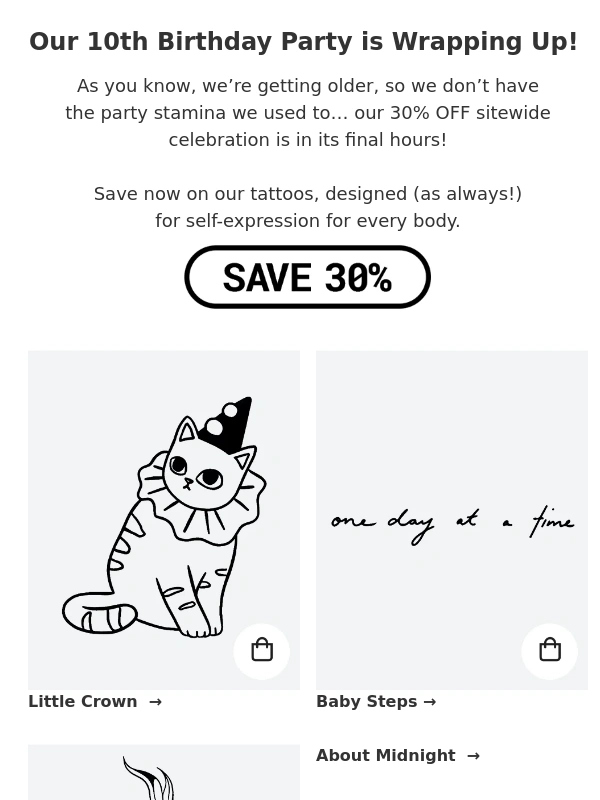 Inkbox - Last Call ? 30% OFF Sitewide