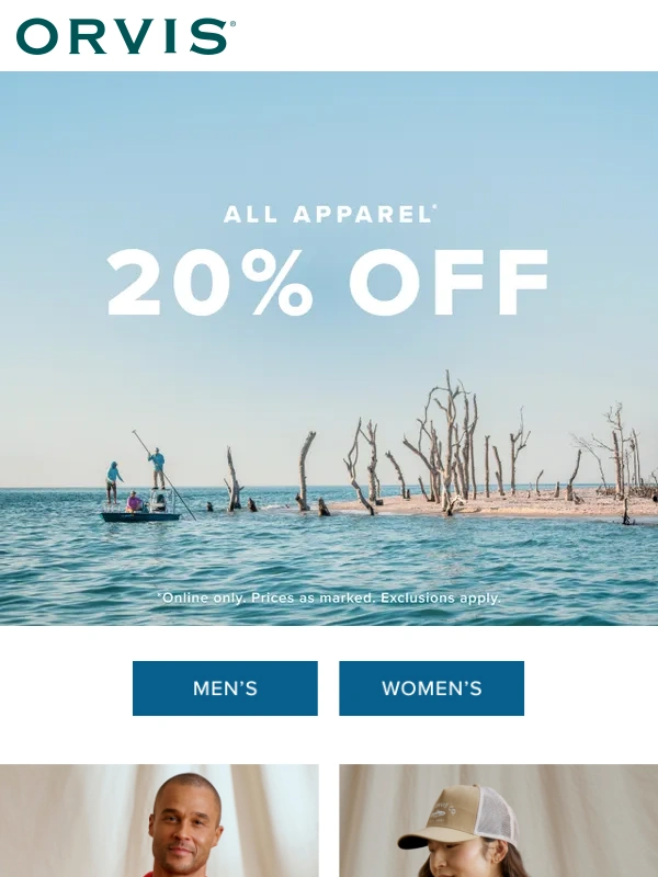 Orvis - Don't leave 20% OFF behind