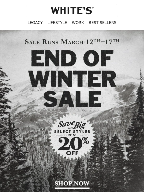 Whites Boots - 20% OFF All Moc Toe Boots