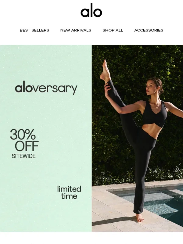 Alo Yoga - Trending looks for every activity (all 30% off)