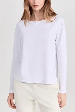 Donni. The Jersey Bow Long Sleeve Tee