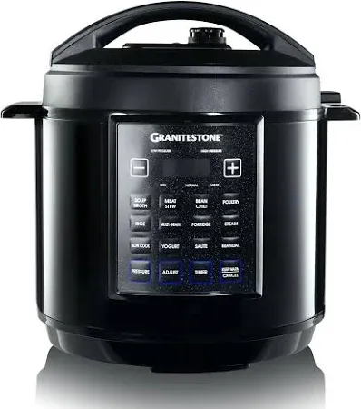 Granitestone 6 Qt. Electric Triple Layer Titanium Coating Multi-Pressure Cooker