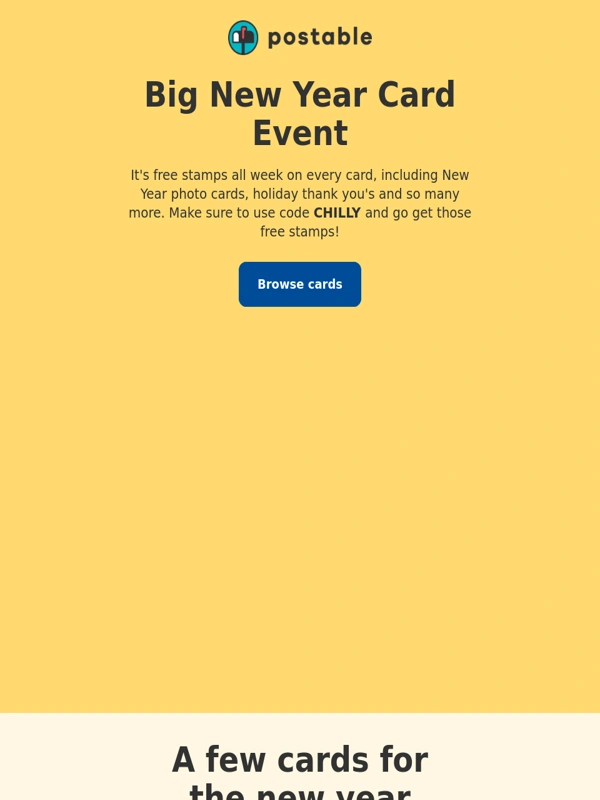 Postable - Our Big New Year Card Event ?