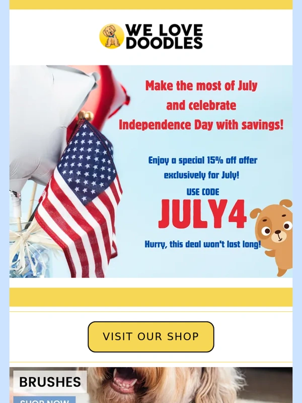 We Love Doodles - Get 15% Off on Pet Grooming Essentials – Limited Time Offer! ?