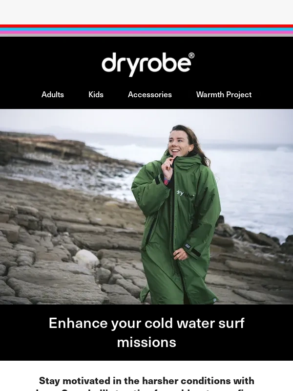 dryrobe® - Ready to conquer cold water surfing?