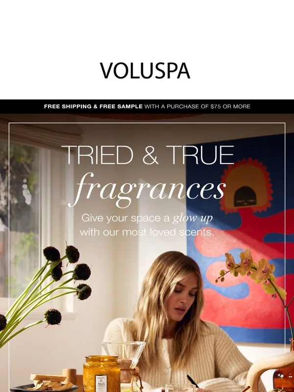 Voluspa - 6 Scents that Spark ✨