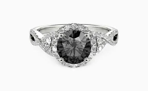 "A Match Made in Heaven"Round Cut Halo Engagement Ring
