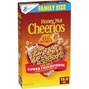 Honey Nut Cheerios Cereal, Family Size, 18.8 oz, $2.30 After Coupon or Less with S&S, $2.01 $2.88