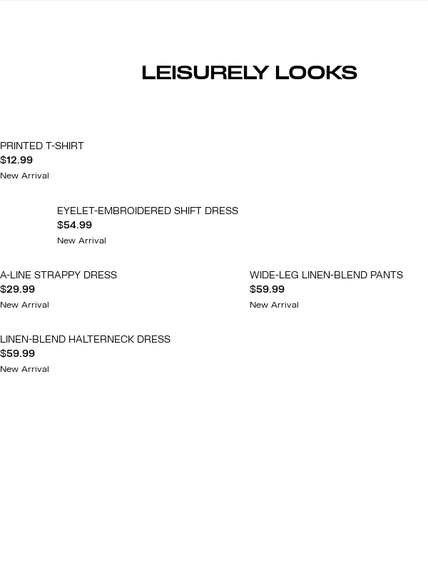 H&M - A curated edit of leisurely looks