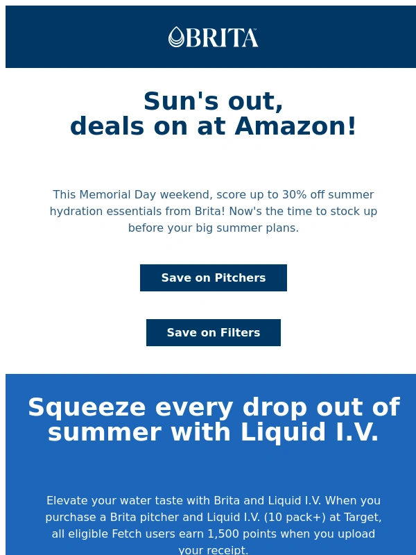 BRITA - MDW forecast: up to 30% off at Amazon! ☀️