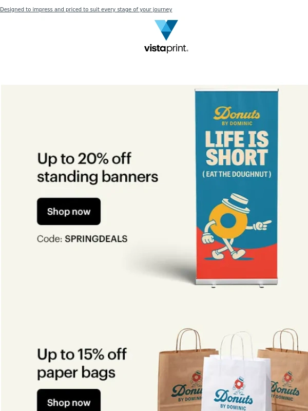 Vistaprint - PSA: Up to 15% off premium shape business cards ?
