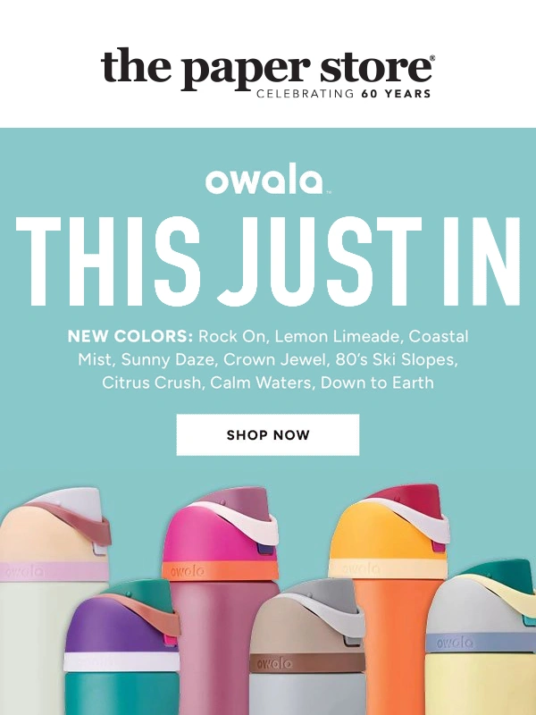 The Paper Store - New Owala colors just dropped!