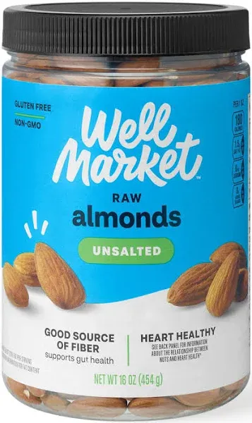 Well Market Raw Natural Unsalted Almonds