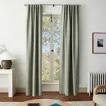 West Elm European Flax Linen Blackout Curtain