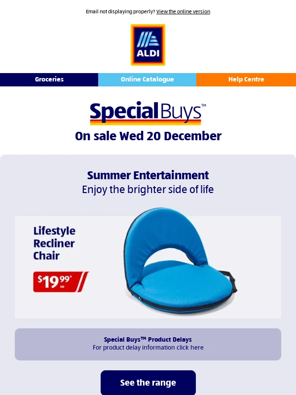 ALDI Liquor - On sale Wed 20 Dec - Summer Outdoor Entertainment & Kitchen Appliances