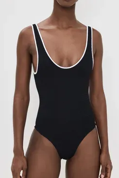 Hunza G Faye One Piece - Black/White