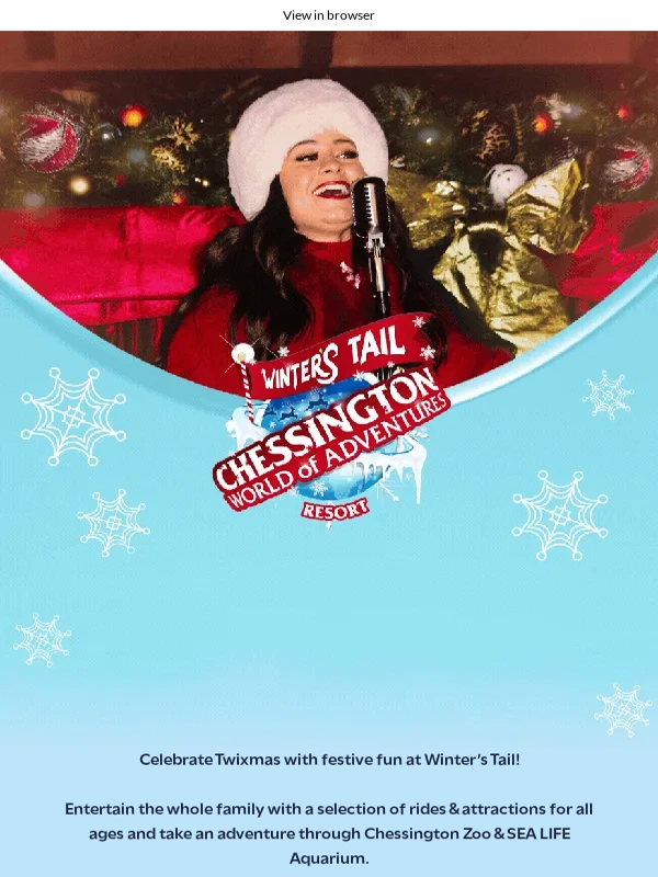 Chessington World of Adventures Resort - Last chance to soak up the festive spirit this year! ?⭐