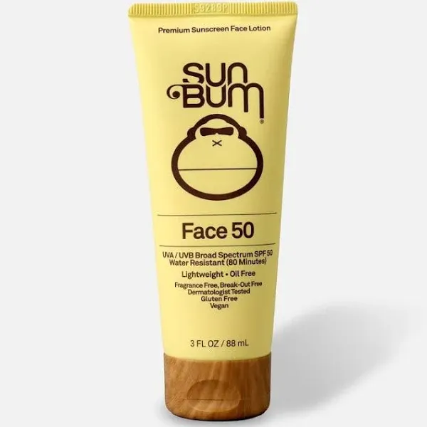 Sun Bum SPF 50 Face Sunscreen Lotion