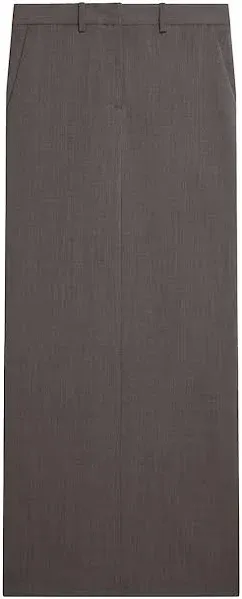 Helmut Lang Women's Zip Wool Maxi Skirt