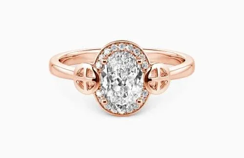 Nothing Compares To You" Oval Cut Halo Engagement Ring