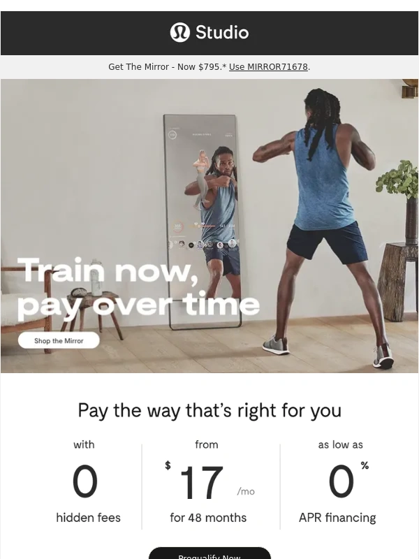 MIRROR - Get The Mirror for as Low as $17/month