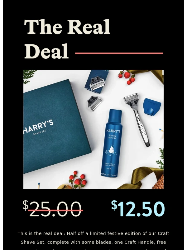 Harrys - Our Black Friday deal is here