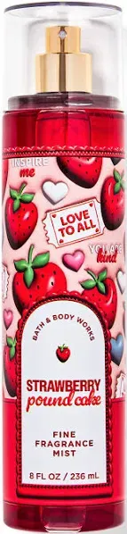 Bath & Body Works Bath and Body Works Strawberry Pound Cake Fine Fragrance Body Mist