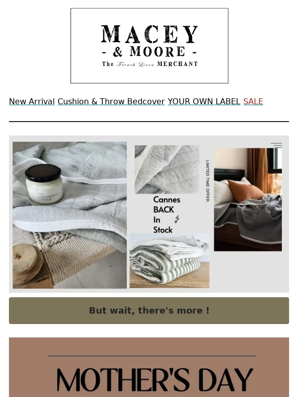 Macey - ❣️Mother's Day Special: Cannes Bedcover Back in Stock with 20% Off