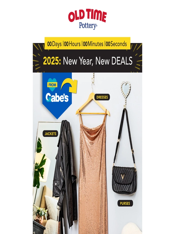 Old Time Pottery - Get NYE Ready With Low Prices