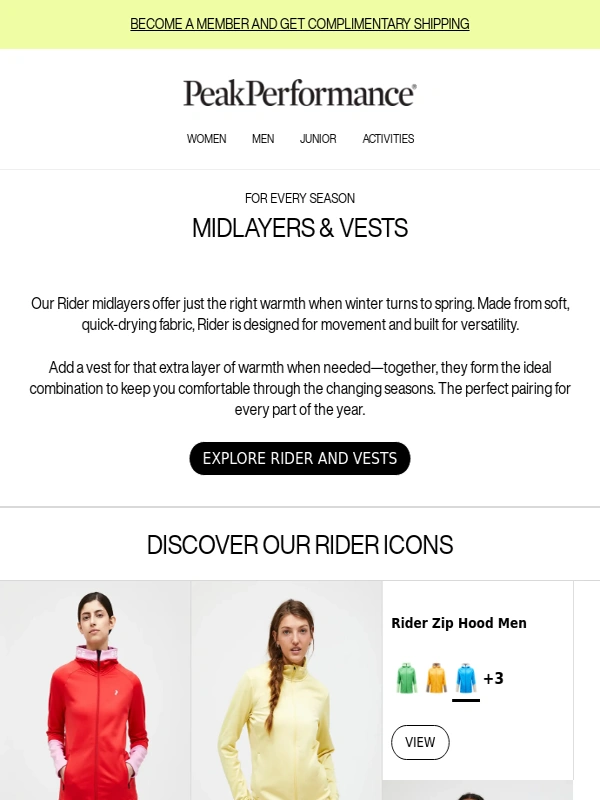 Peak Performance - Get Ready for Spring – Discover the Perfect Midlayers & Vests