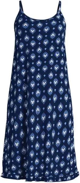 Lands' End Women's Petite Cooling Knee Length Slip Nightgown