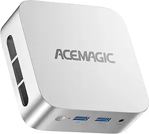 ACEMAGIC Vista V1 N97 Mini Pc, 12Th Gen Intel N97 (Beat N150/N95, Up to 3.6Ghz), 16GB DDR4 RAM 512GB SSD Mini Computers, 4K Dual Display, WiFi/Bt, Vesa Mount, Home/Office Micro Pc