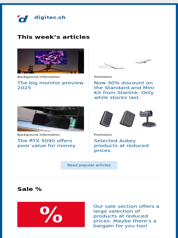 digitec - The big monitor preview 2025