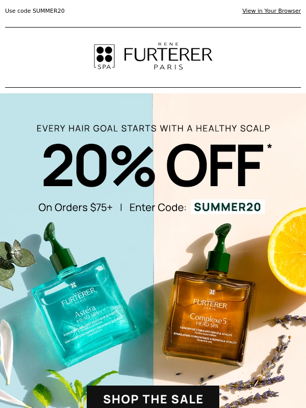 Rene Furterer - Final Call: 20% Off Healthy Hair + Scalp Favorites