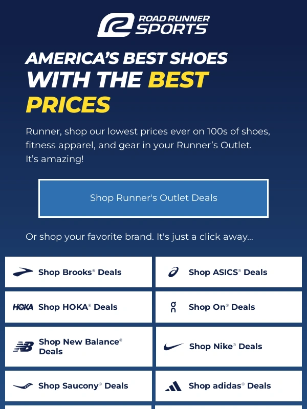 Road Runner Sports - We Saved The Best Deals For VIPs Like You