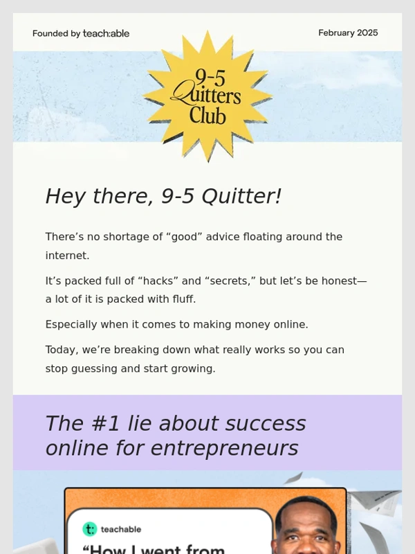 teachable - The #1 lie about success online ?