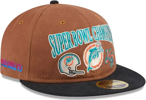 New Era Miami Dolphins Champions Retro Crown Fitted Hat