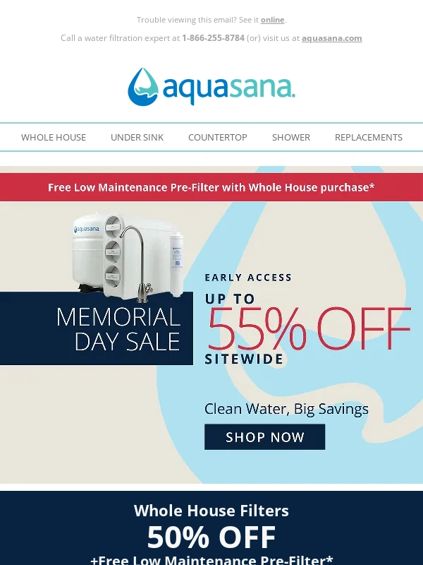 Aquasana - ? You've unlocked Memorial Day deals EARLY!