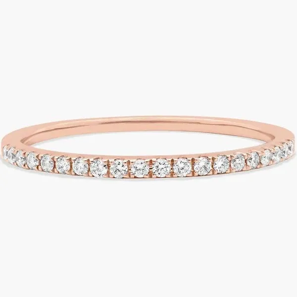 James Allen Single Row Diamond Wedding Ring in 1.00mm 14K