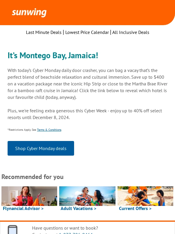 Sunwing - Gotta catch ‘em all…daily door crashers,that is