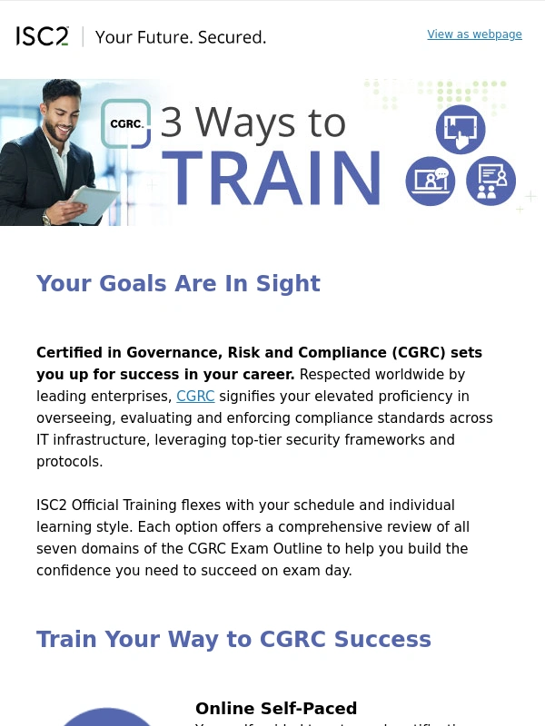Isc2 - We’ll Help You Achieve Your Goals