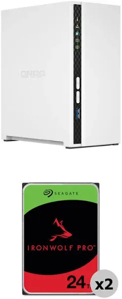 QNAP TS-233 48TB NAS Enclosure Kit