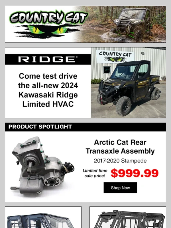 Country Cat - ATV/UTV PRODUCT SPOTLIGHT: Arctic Cat Rear Transaxle Assembly