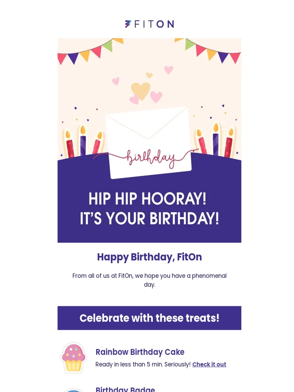Fiton - Happy Birthday,FitOn ?