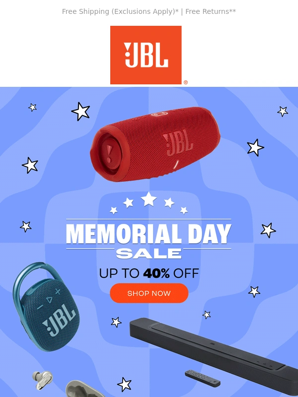 JBL - ⌛Hurry,Memorial Day Deals are Ending Soon!