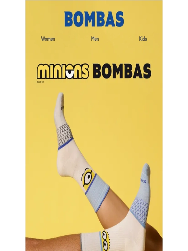 Bombas - Almost Gone: Minions Socks