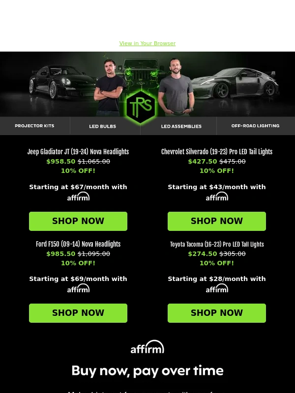 The Retrofit Source - 10% off just for you!